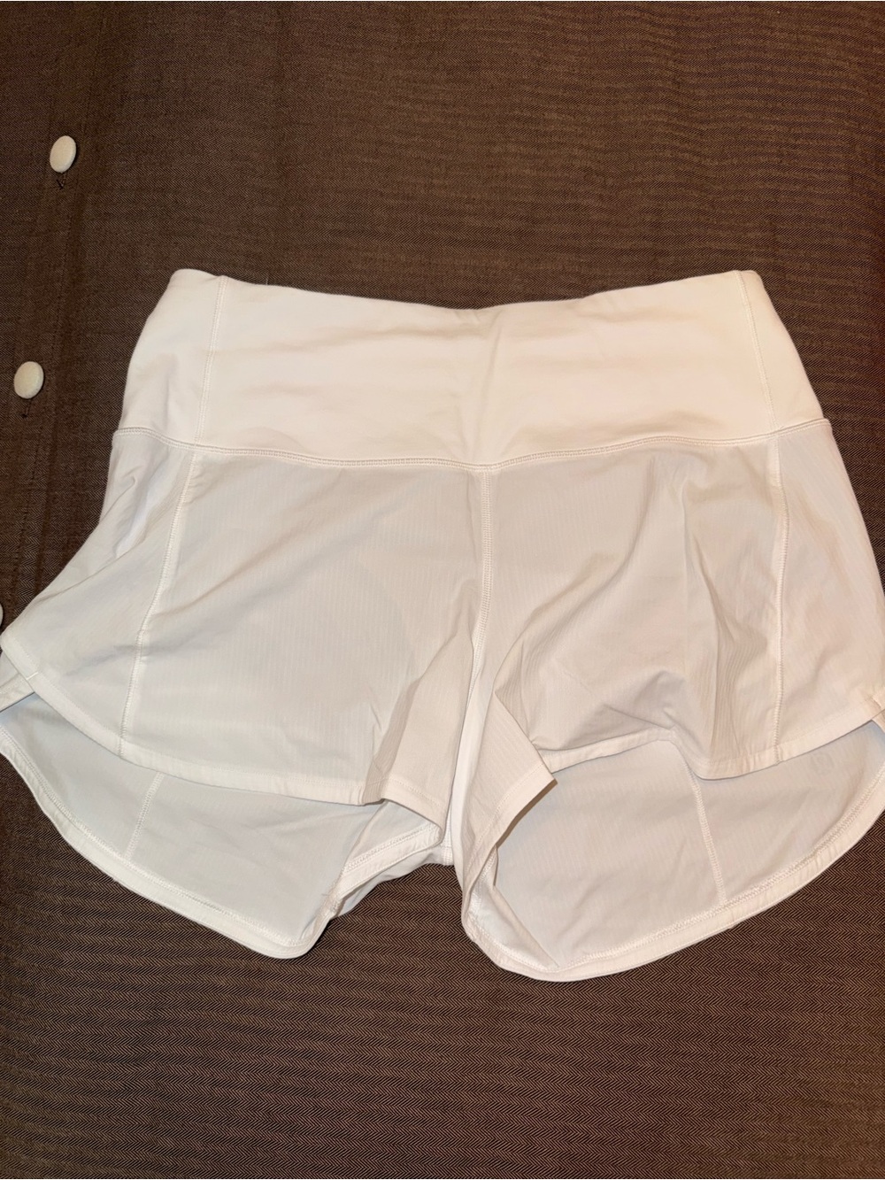 lululemon athletica White Athletic Running Shorts